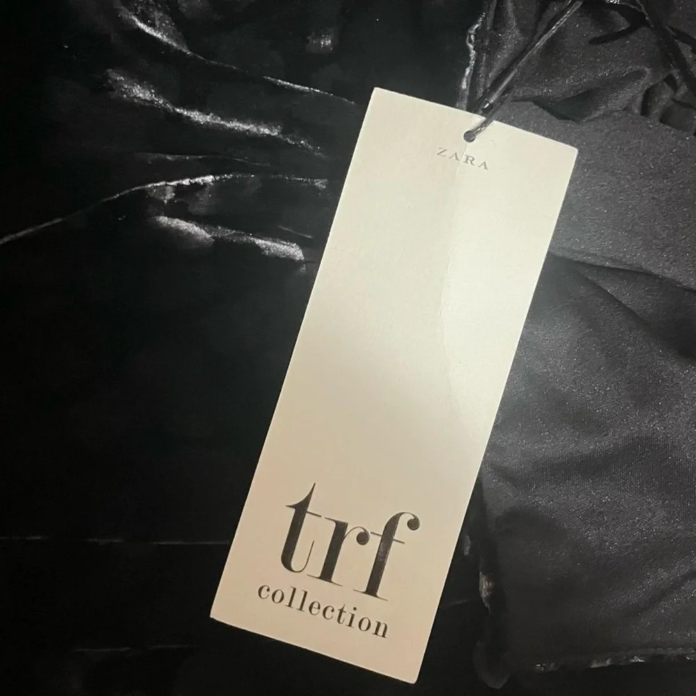 NWT Zara TRF whimsygoth fairycore slip dress velvet lace leopard print witchy L - Picture 6 of 14